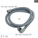 Ablaufschlauch Winkel/gerade 30/19mm 2,1m, OT!