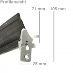 Trdichtung 1-seitig unten Bosch Siemens 00298534 Original fr Splmaschine