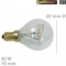 Lampe E14 40W 45mm 76mm 220/230V Kugelform, Universal! OT!
